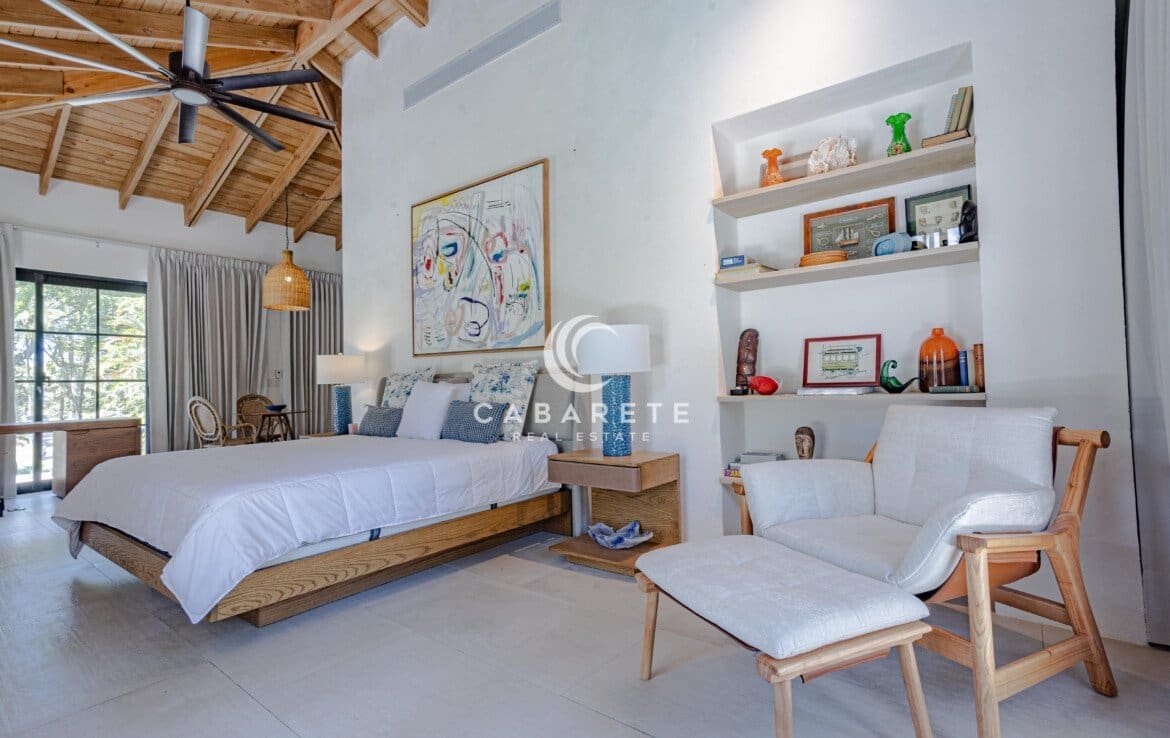 Casita bed and sitting area