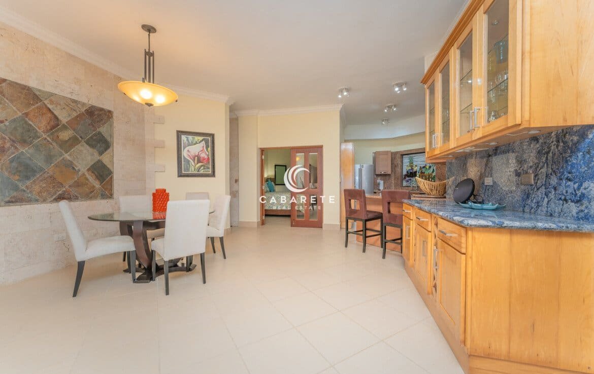 Beachfront Cabarete Center Condo Kitchen