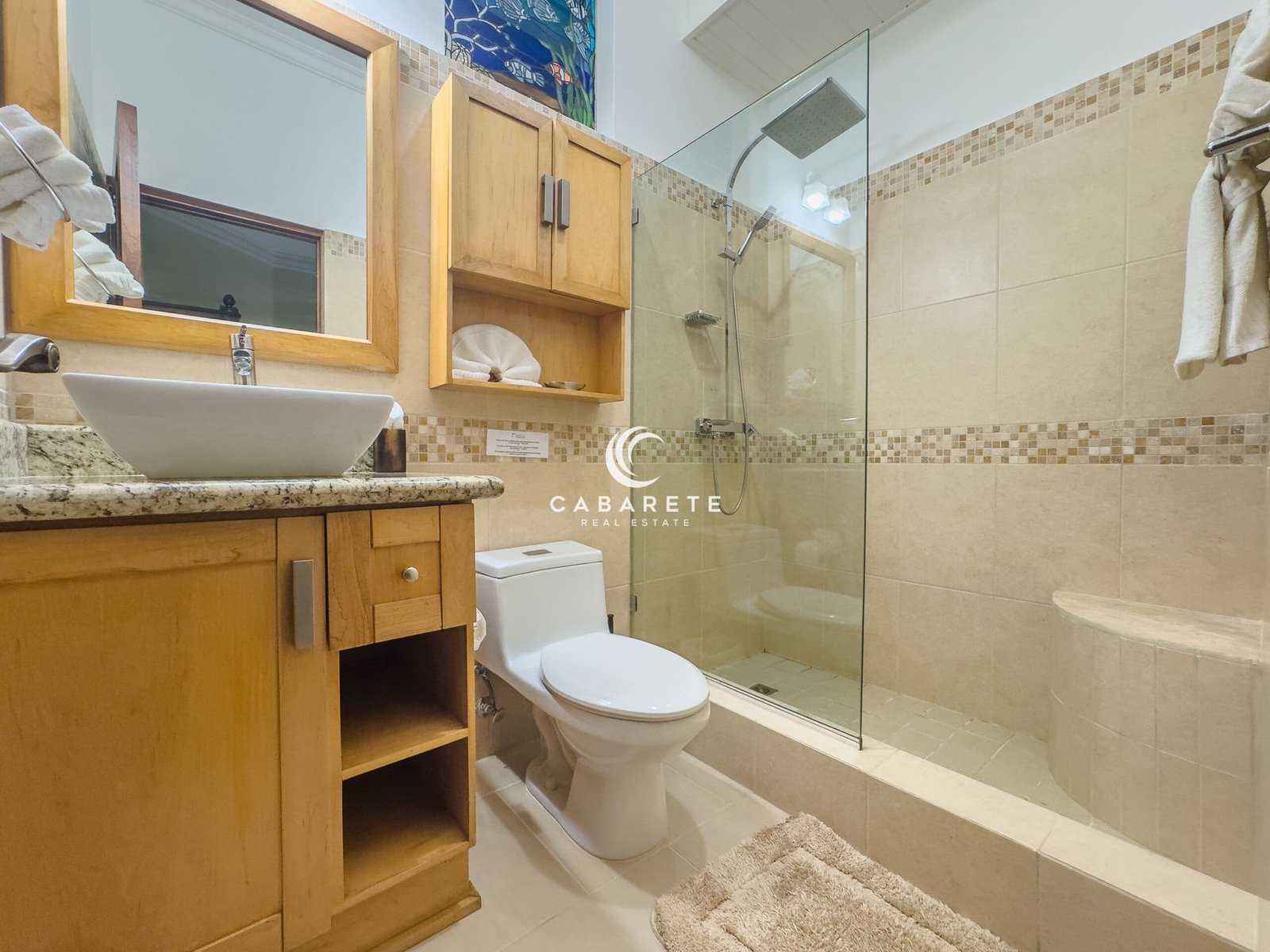 Beachfront Cabarete Center Condo Bathroom 2