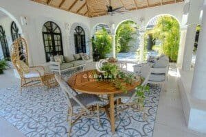 6-Bedroom Luxury Villa outside seating area at angle