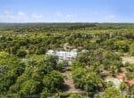 Aerial view of gated coastal land near Cabarete on the