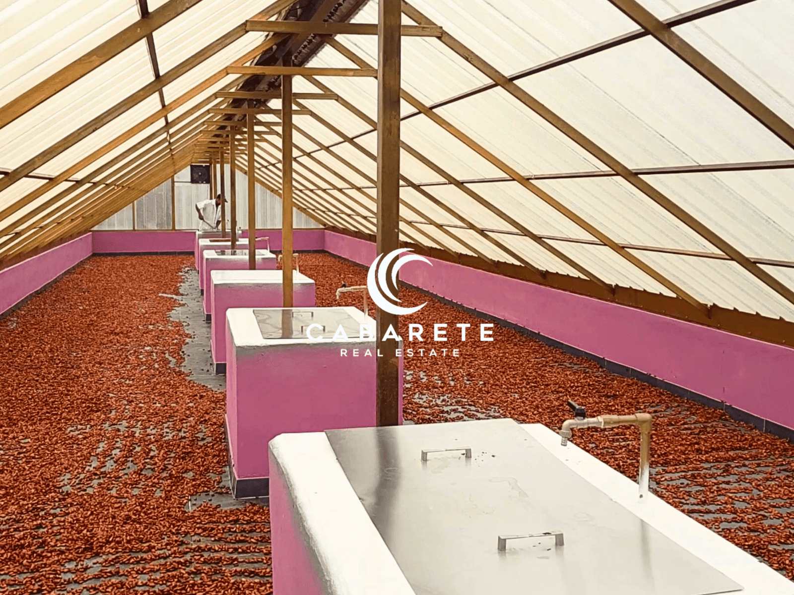 Cacao farm in the Dominican Republic with a complete on-site chocolate production facility and supporting infrastructure