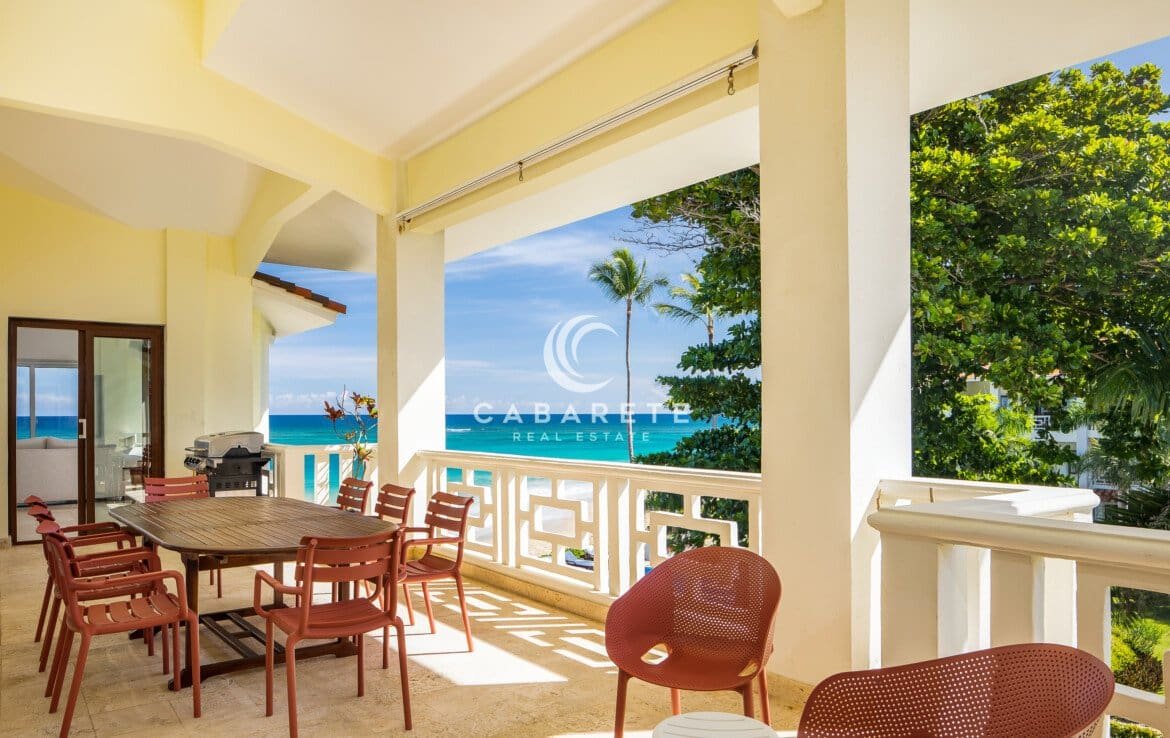 Cabarete Beachfront 4-Bedroom Penthouse