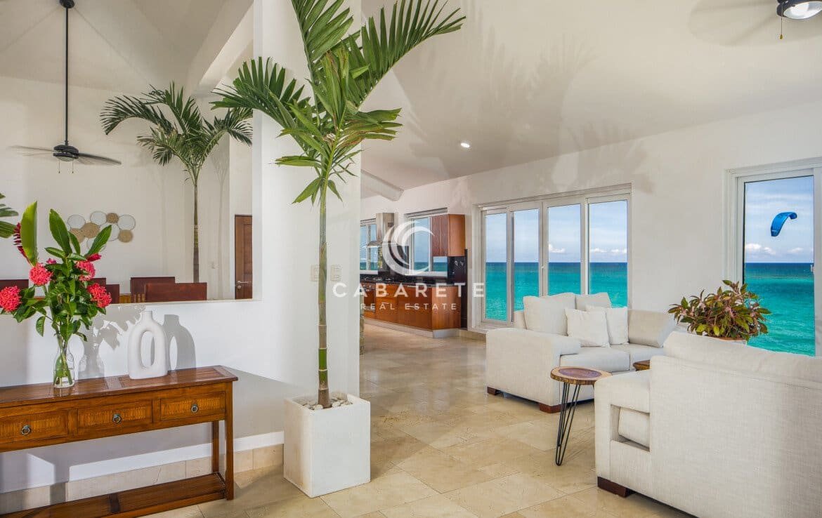 Cabarete Beachfront 4-Bedroom Penthouse