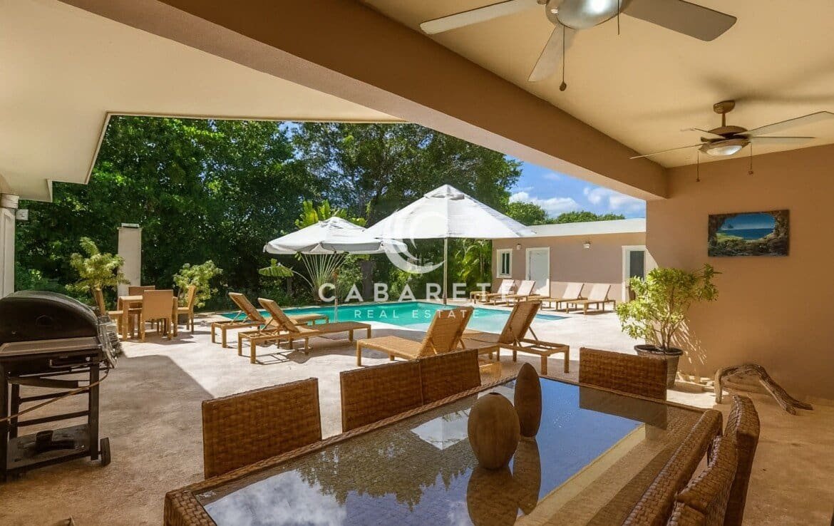 guest bedroom with pool view cabarete wm