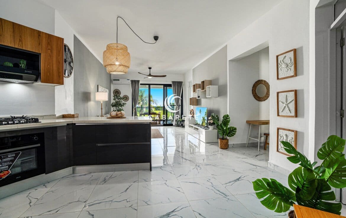 Second bedroom in a Cabarete condo for sale with natural light