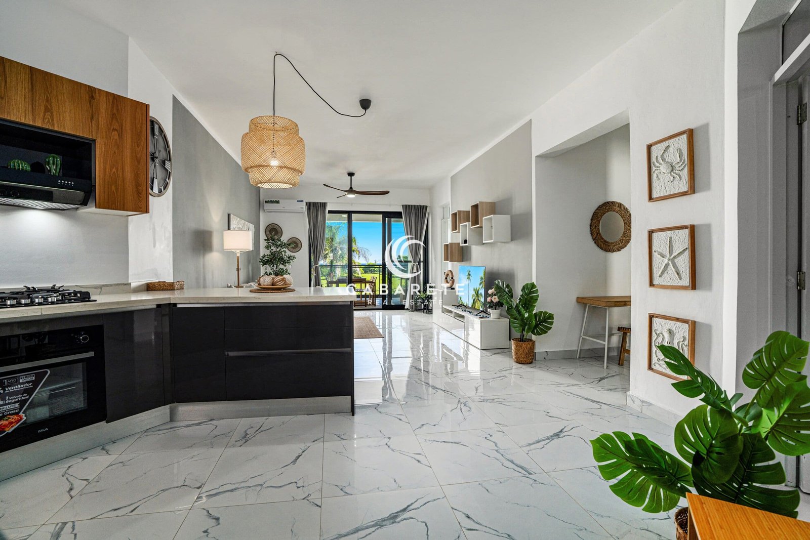 Second bedroom in a Cabarete condo for sale with natural light