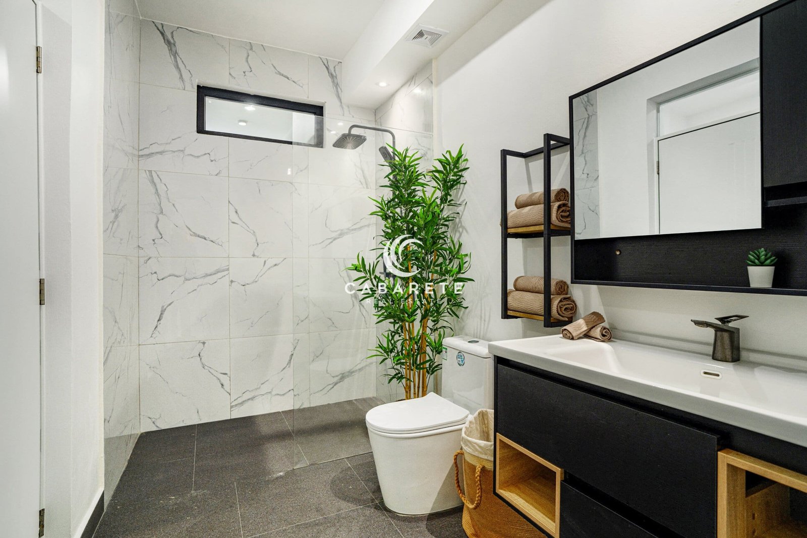 Master bedroom in a Cabarete two-bedroom condo for sale with calming views
