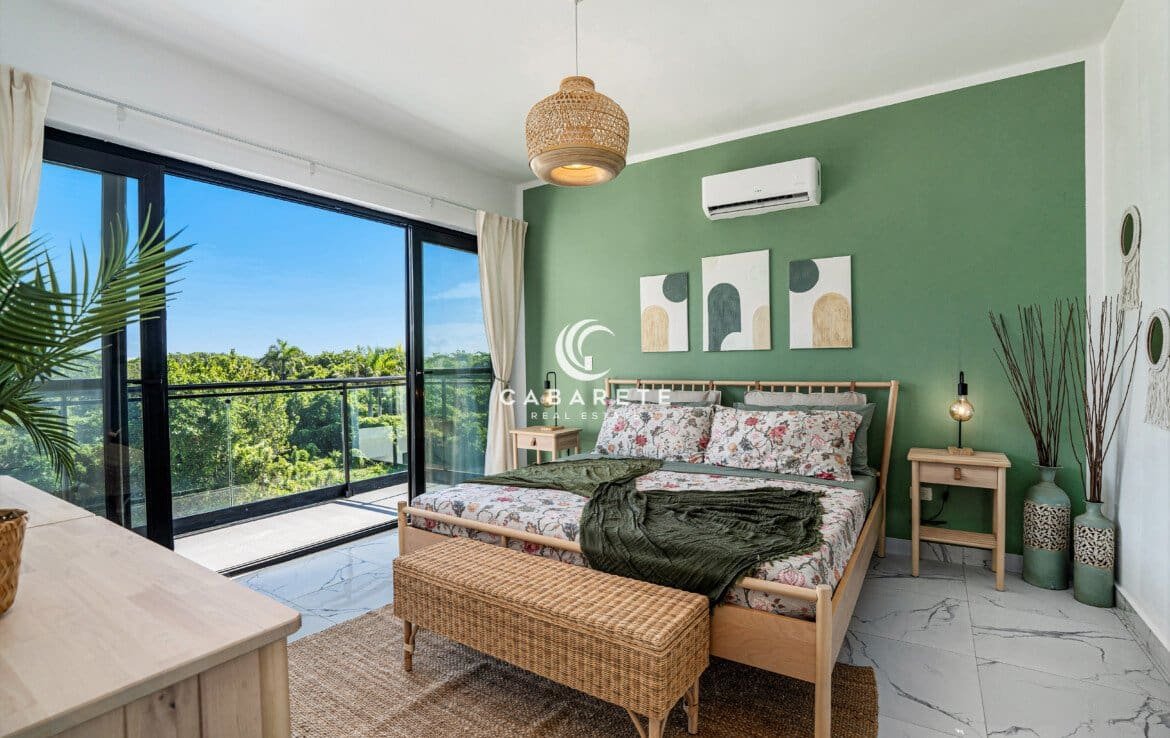 Open-plan layout in a modern Cabarete condo for sale