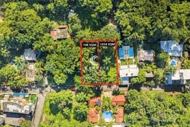 Land for sale in ProCab Cabarete inside a gated community with mature trees and easy road access