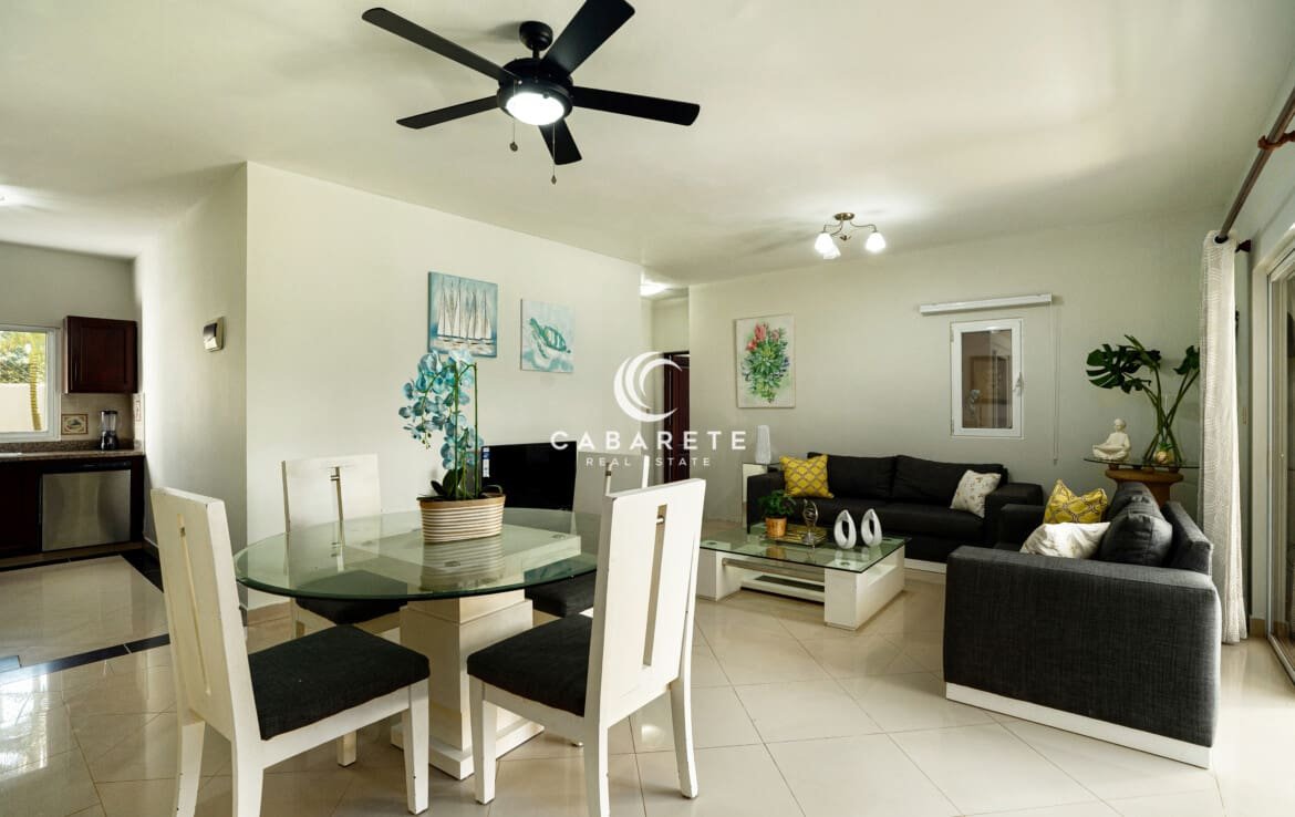 Dining Area of 2 bedroom garden condo in Pro Cab