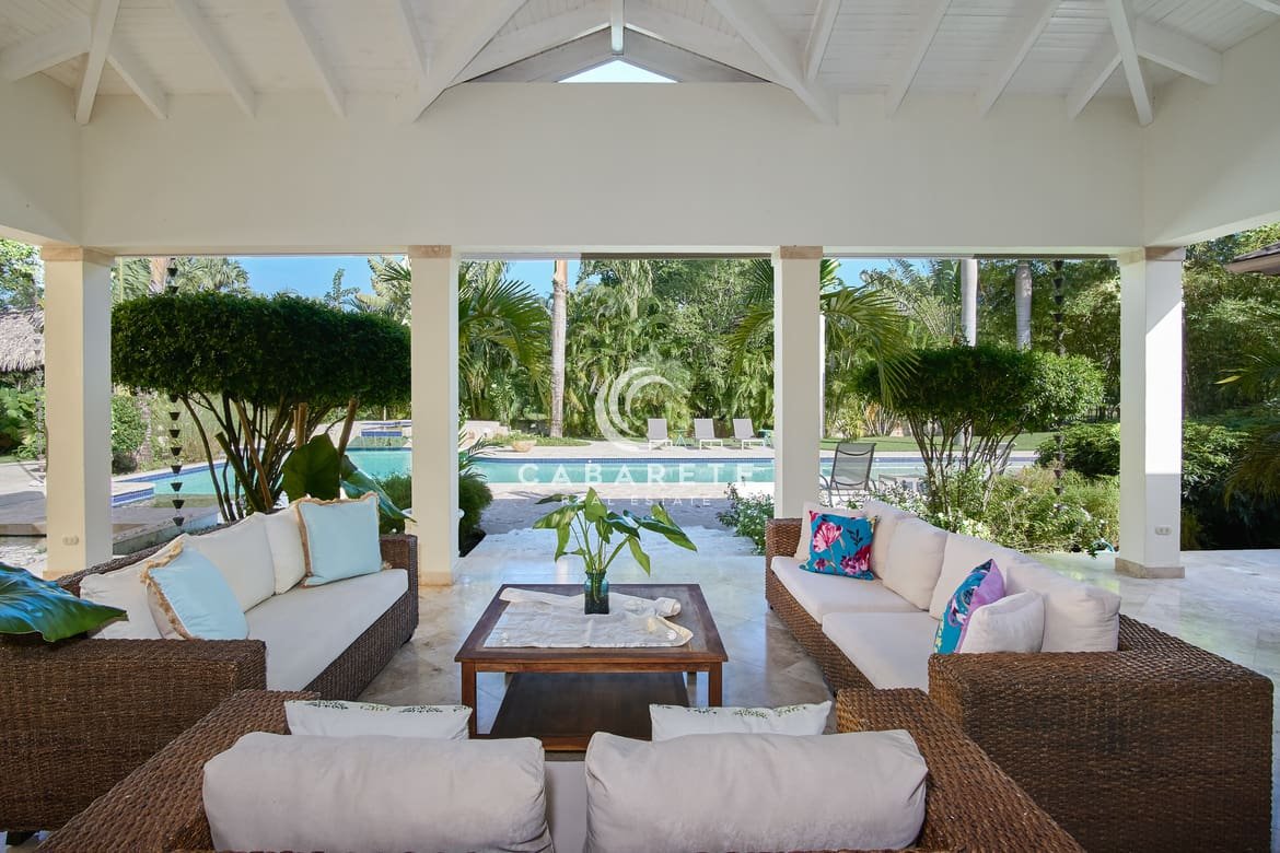 gazebo beachside luxury villa cabarete