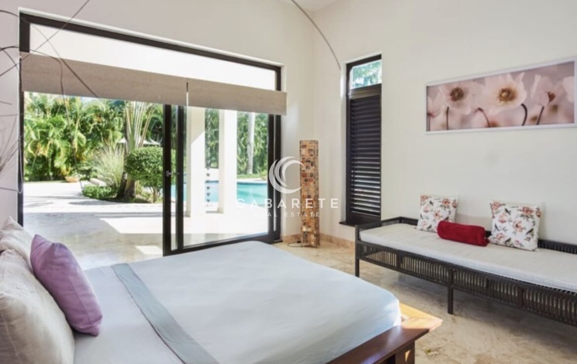 Ensuite bedroom luxury villa cabarete