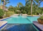 Elegant pool area luxury villa cabarete