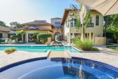 Elegant pool area luxury villa sea horse ranch