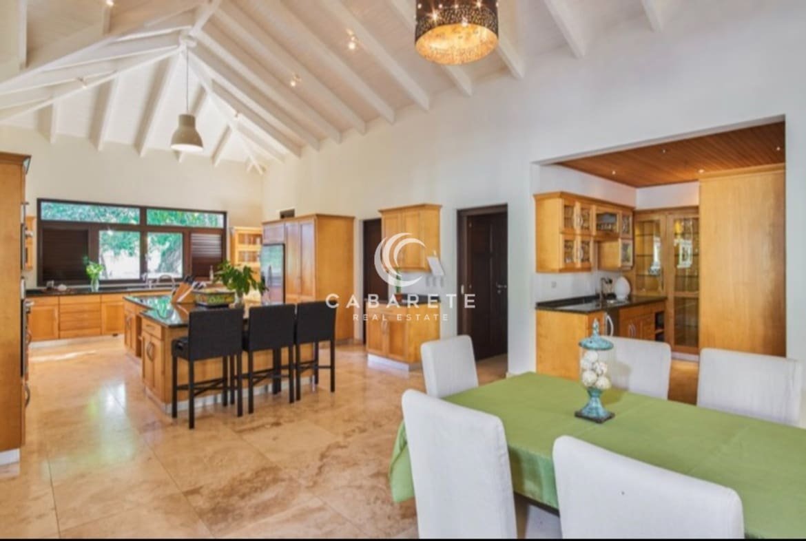 gourmet kitchen luxury villa caribbean