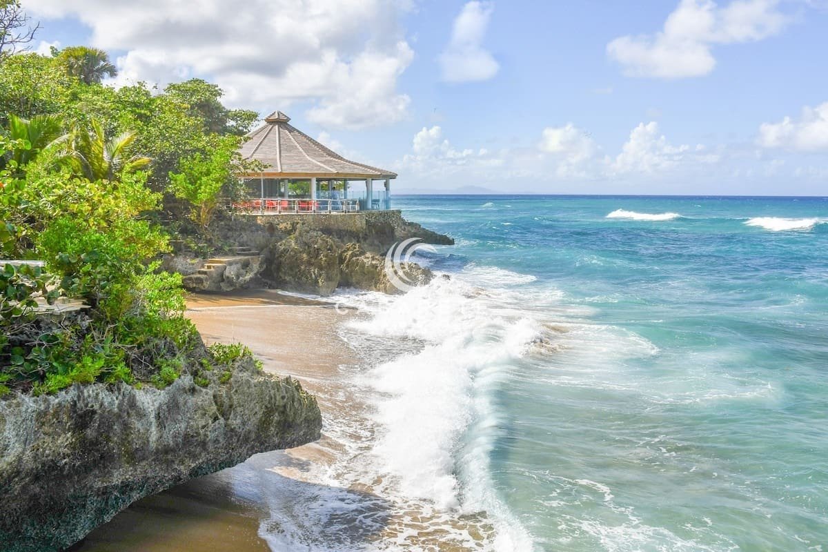 beach club close to the villa in luxury comunity with amazing ocean view between cabarete and sosua