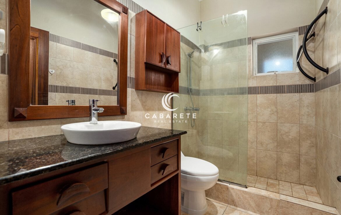 Ocean Dream Cabarete studio bathroom