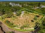 Aerial View of Coastal Land with Ocean View
