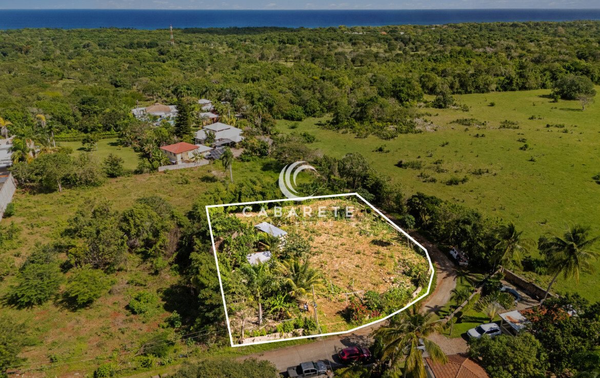 Aerial view of ocean dream apartment in Land for Sale in Lomas Mironas plot in Cabarete