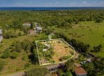 Aerial View of Ocean View Land Plot in Cabarete
