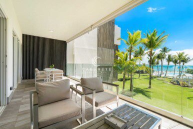 Beachfront condo for sale in Cabarete Kite Beach ocean view terrace direct beach access0