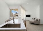 Modern living room and kitchen in Mareal Cabarete condo