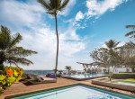 Infinity swimming pool at luxury beachfront community in Cabarete