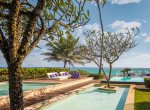 Infinity swimming pool at luxury beachfront community in Cabarete