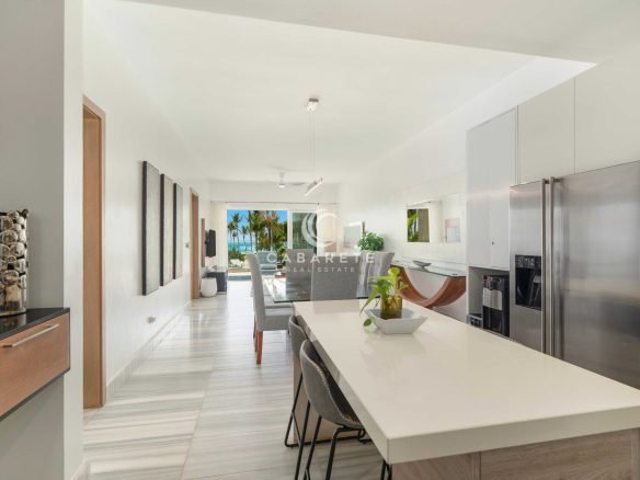 Beachfront condo for sale in Cabarete Kite Beach ocean view terrace direct beach access3 scaled