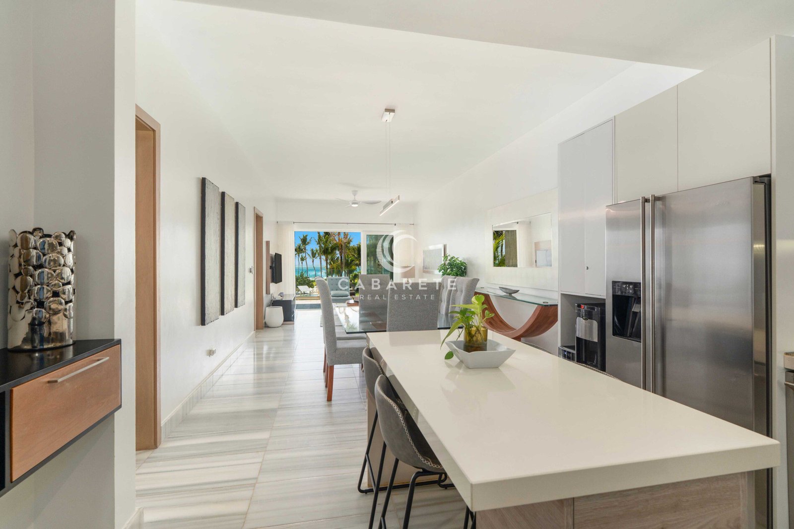 Beachfront condo for sale in Cabarete Kite Beach ocean view terrace direct beach access3 scaled