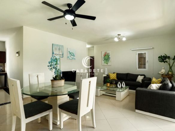 Dining Area of 2 bedroom garden condo in Pro Cab 1170x738