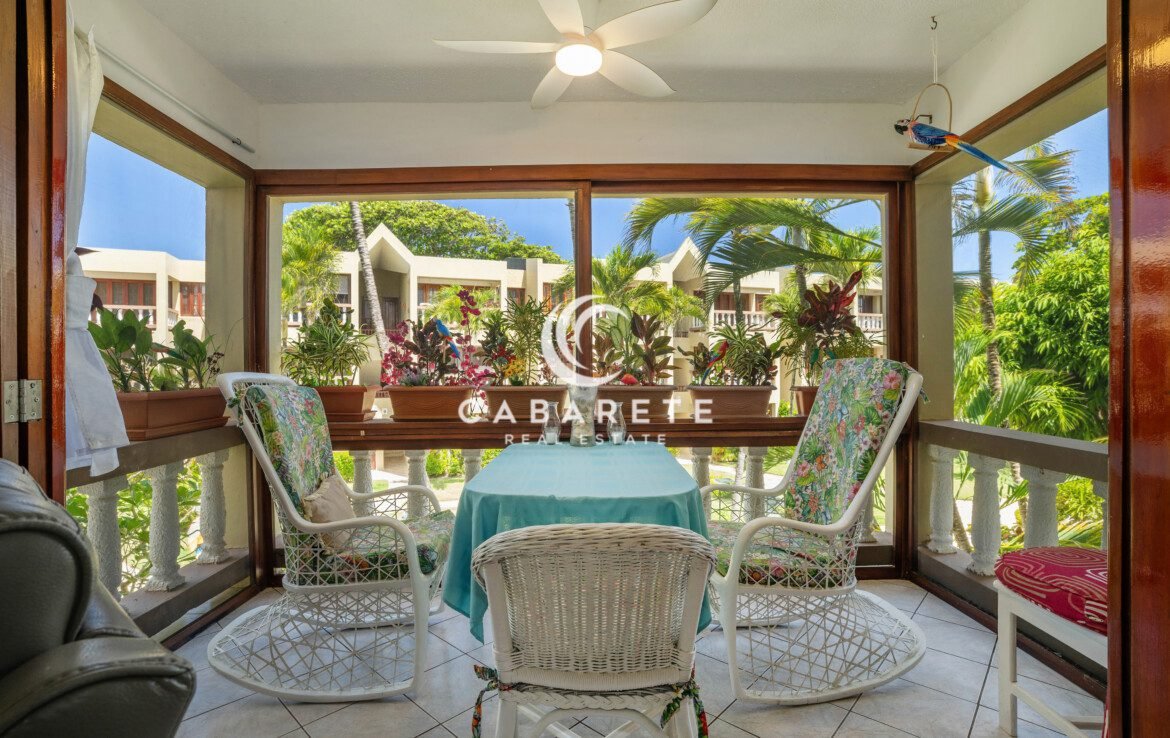 cabarete beachfront condo living room open space 1 1170x738