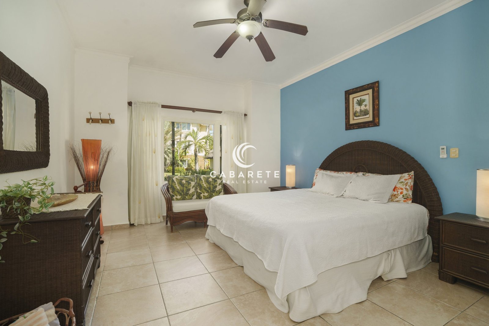 Spacious primary bedroom in 2-bedroom Ocean Dream condo