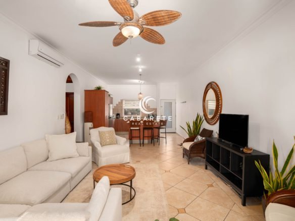 Living Room Ocean Dream Condo Cabarete