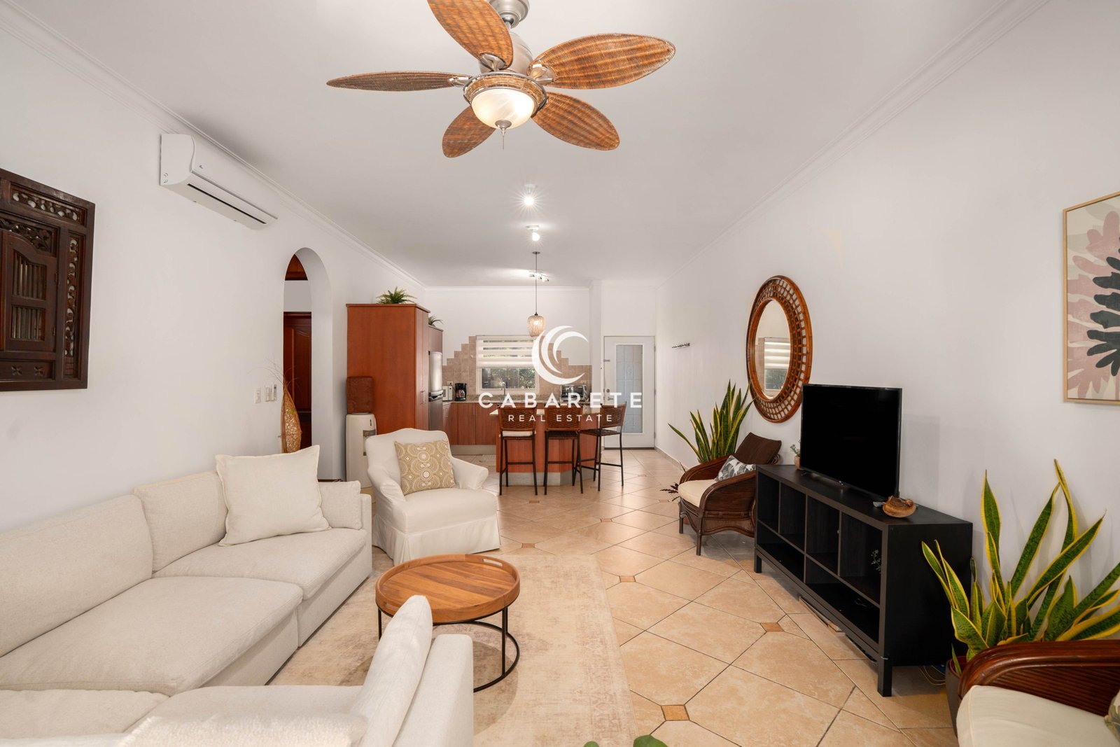 Living Room Ocean Dream Condo Cabarete