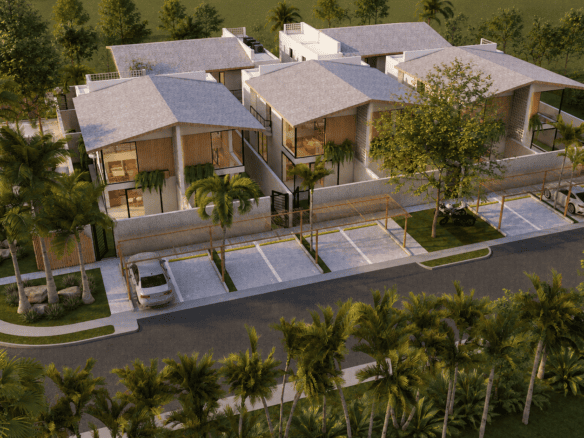 Contemporary two-level loft villas in Cabarete Dominican Republic