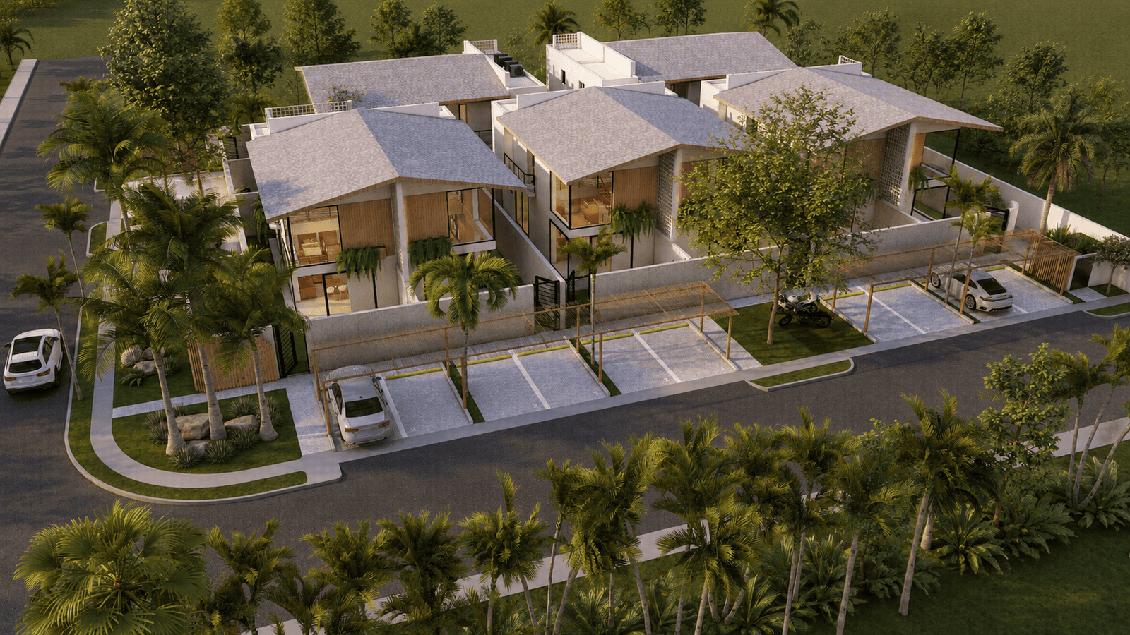 Contemporary two-level loft villas in Cabarete Dominican Republic